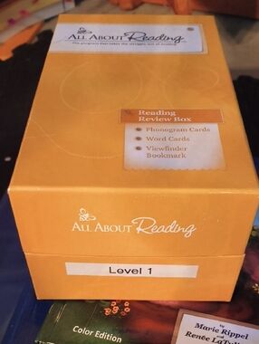 All About Reading Level 1  2 Books + Review Box
